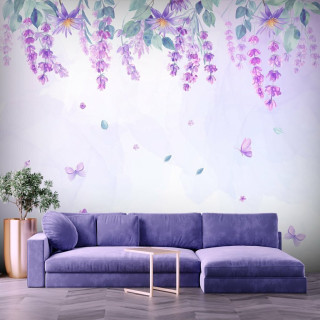 Papel de Parede Personalizado Jardim de Lavanda