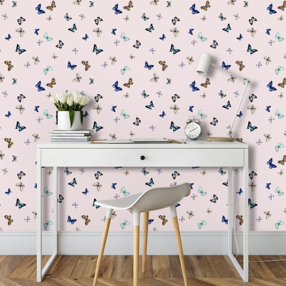 Papel de Parede Personalizado Miniatura de Borboletas