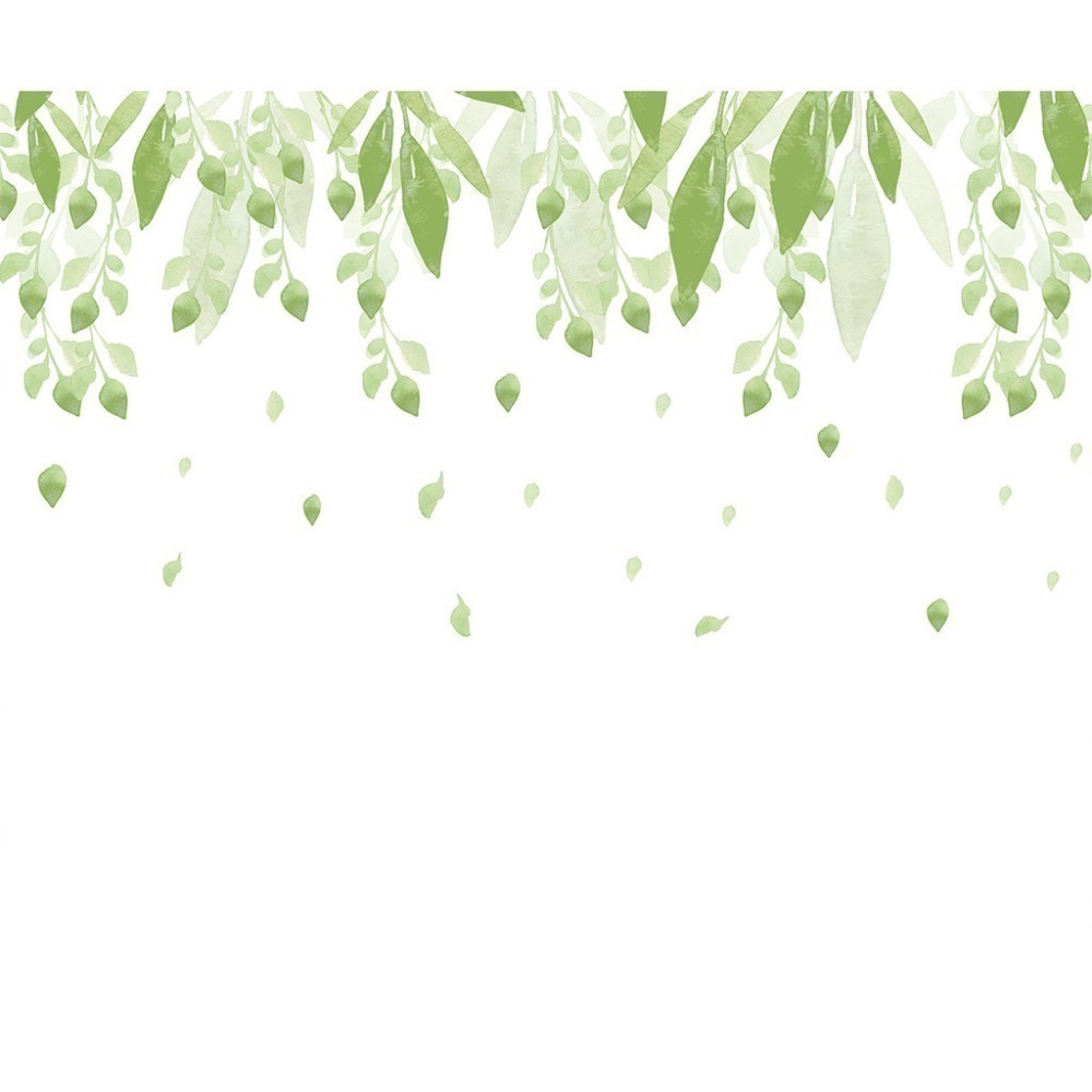 Papel de Parede Personalizado Folhas Tropicais Suave