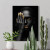 Quadro Decorativo Elegância em Preto e Ouro