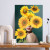 Quadro Decorativo Mulher Girassol Minimalista