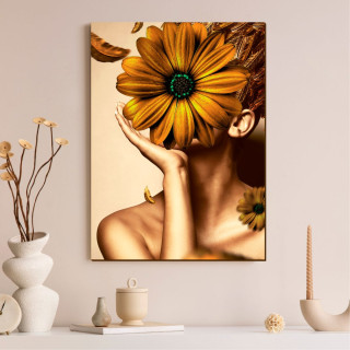 Quadro Decorativo Face de Girassol