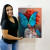 Quadro Decorativo Mulher Butterfly