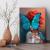 Quadro Decorativo Mulher Butterfly