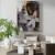Quadro Mulher Flor Ouro
