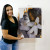 Quadro Mulher Flor Ouro