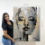 Quadro Mulher Face Ouro