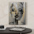 Quadro Mulher Face Ouro