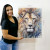 Quadro Decorativo Leão Elegância Selvagem