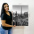 Quadro Decorativo Dubai em Preto e Branco