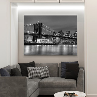 Quadro Decorativo Nova York em Preto e Branco