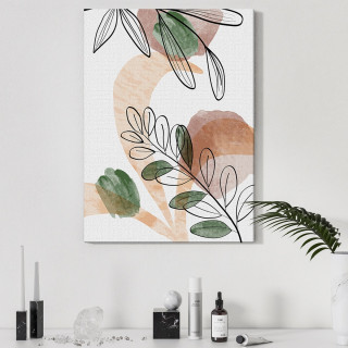 Quadro Decorativo Folhagens Abstratas