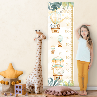 Régua de Crescimento Safari Aquarela
