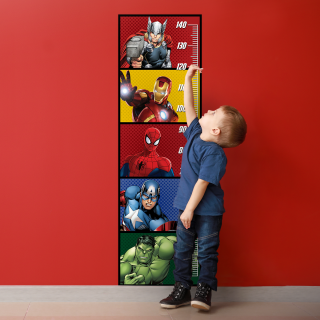 Régua de Crescimento Heróis