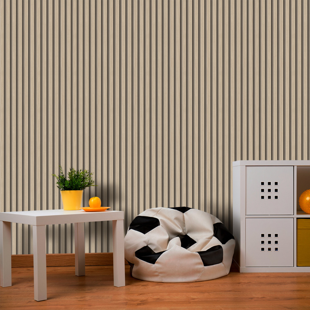 Papel de Parede Madeira Ripada Grécia Papel de Parede Madeira Ripada Grécia