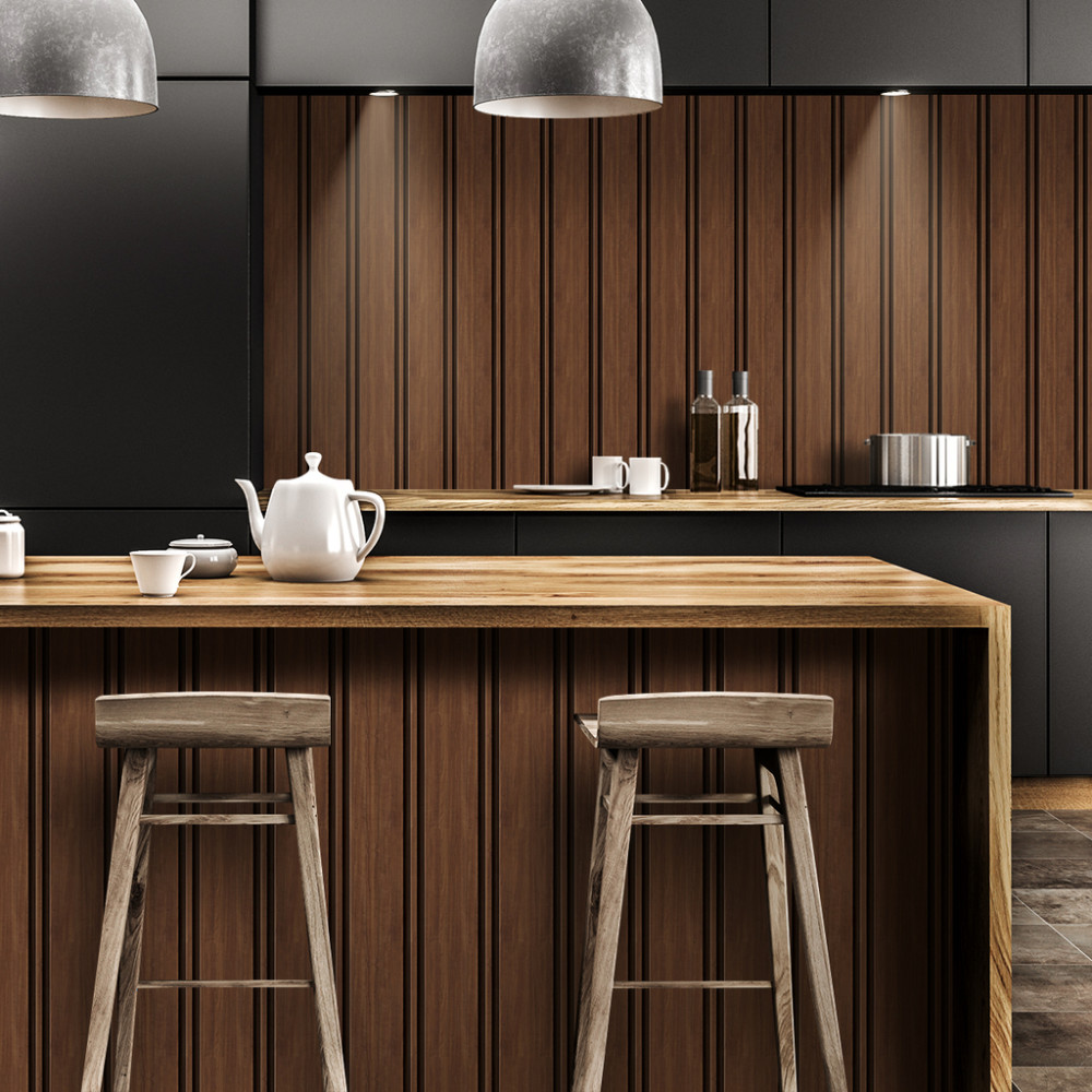 Papel de Parede Madeira Ripada França