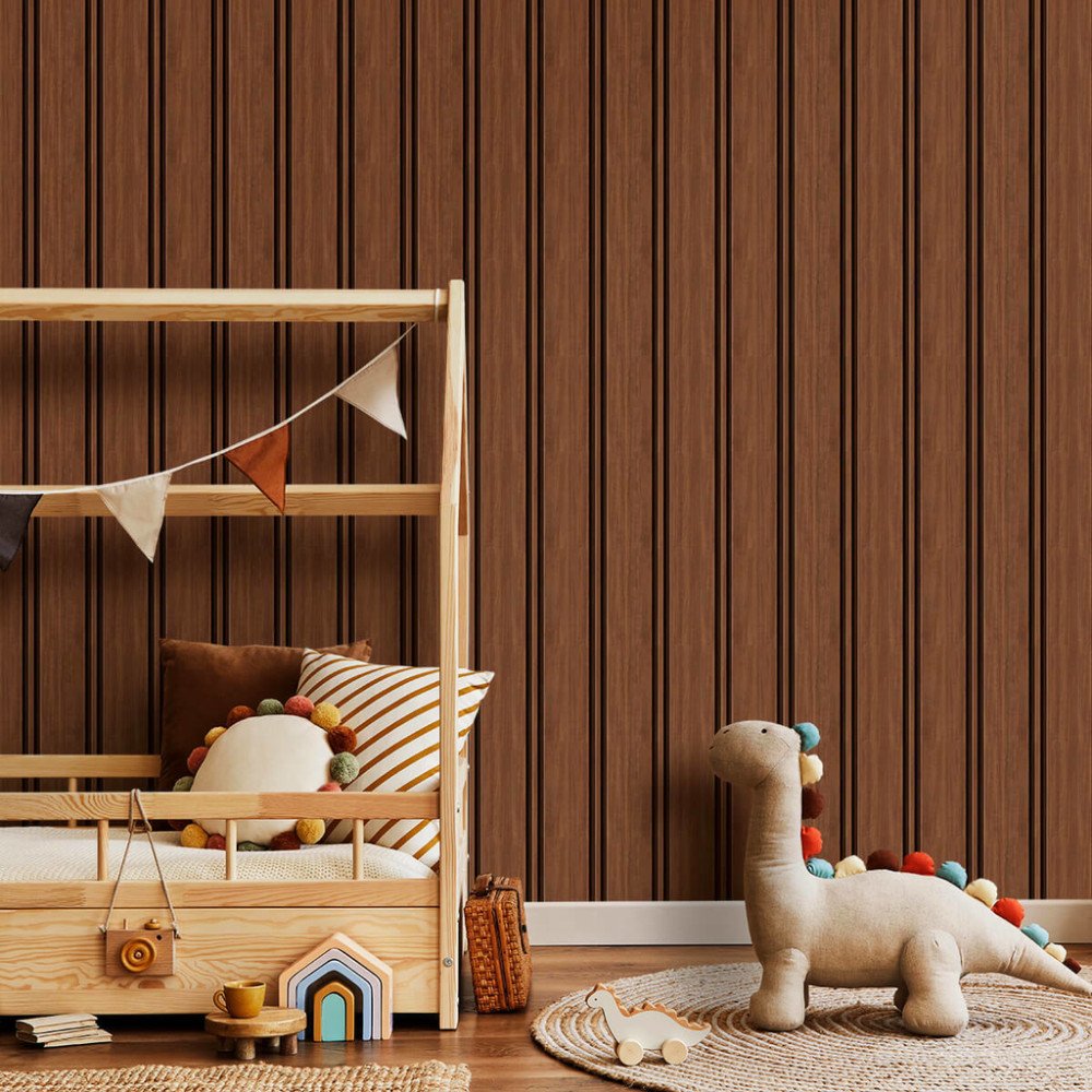 Papel de Parede Madeira Ripada França