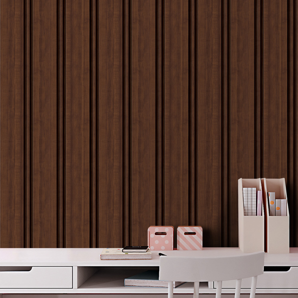 Papel de Parede Madeira Ripada Belize