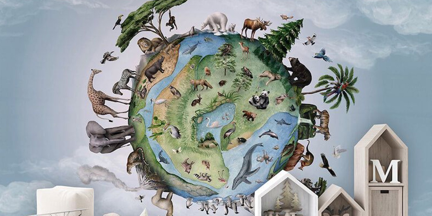 Papel De Parede Mural Animais do Planeta